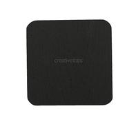 Creative Tops Naturals Ash Wood Veneer Drinks Coasters, 1.5 x 1.5 cm - Black (Set of 4)