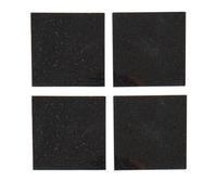 Creative Tops Naturals Pack Of 4 Granite Coasters in Black Creative Tops Black