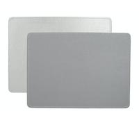 Creative Tops C000268 Silver Placemats, Rectangular, 29 x 21.5 cm, Set of 4 Faux Leather Table Mats