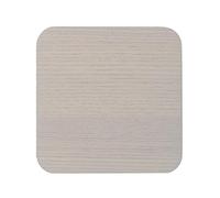 KitchenCraft C000346 Creative Tops Naturals Wood Veneer Drinks Coasters, Square, MDF, Grey Wash, 10.5 cm, Set of 4