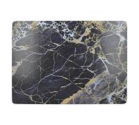 Creative Tops 'Navy Marble' Premium Large Cork-Backed Placemats, 40 x 29 cm - Navy Blue (Set of 4)