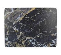 Creative Tops - Navy Marble Set of 6 Standard Medium Placemats, Cork, Navy Blue