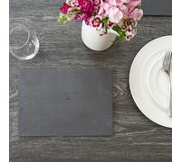 Creative Tops Pack of 4 Natural Slate Placemats - 29.5 x 21 cm, Heat Resistant, Perfect for Holiday Dining & Gifts in Black | Size: 29.5 x 21 cm Creative Tops Black 29.5 x 21 cm