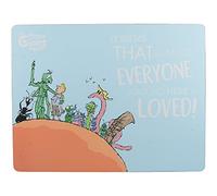 Creative Tops Roald Dahl JAMES AND THE GIANT PEACH Heat-Resistant Cork-Backed Printed Placemat, 30 x 23 cm (12" x 9") - Blue/Orange