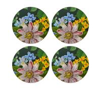 Creative Tops Round Tropical Coasters, Set of Four, 12cm, Gift Boxed Creative Tops Multicolor