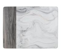 Creative Tops Set of 4 Grey Marble Cork Backed Rectangle Placemats 40x29cm | Size: 40x29 cm Creative Tops Grey 40x29 cm