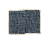 Creative Tops Jute Placemats, Rectangular Blue, 22cm x 19cm, Set of four, Tagged