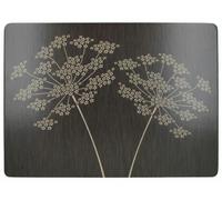 Creative Tops Silhouette Premium 4-Piece Set of Cork-Backed Placemats, Wood, Black, 0.500 x 29.000 x 40.000 cm (15¾" x 11½")