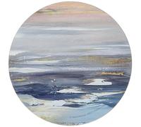 Creative Tops Tranquillity Printed Round Drinks Coasters, Cork, Multi-Colour, 12 x 10.5 x 5 cm