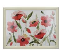 Creative Tops Watercolour Poppy Cushioned Bean Bag Large Laptray 44 x 34 cm