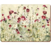 Creative Tops Wild Field Poppies Pack Of 4 Premium Place mats in White Creative Tops White