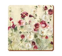 Kitchen Craft KitchenCraft Premium Coasters, Wild Field Poppies Pack of 6 in Multicolor, Size 10.5cm, Cork | Charlies