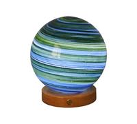 Creative Touch Aurora Light Planetary LED Table Lamp, Touch Dimmable Cool-to-Warm Light, USB-C Rechargeable Cordless Bedside Mood Lamp, 15 cm