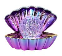 Creative Touch Clam Shell LED Mood Lamp, Blue Purple Metallic