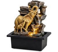 Creative Touch Elephant Fortuna Indoor Tabletop Water Fountain