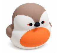 Creative Touch Rocky The Robin Lumi Buddy Night Light, Rechargeable Silicone Kids Nightlight with 3 Brightness Levels, 30-Minute Timer & USB-C Charging, H11 x W9.9 x D11.6 cm