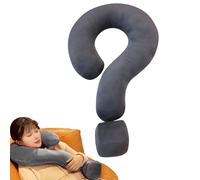 Creative Travel Neck U Shape Travel Neck Support - Curved Large Creative Question Mark 21.65 Inch,Soft for Head Support and Head, Multifunctions