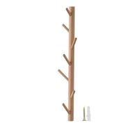 Creative Tree Branch Shape Coat Rack, Beech Wood Wall Coat Hook, Easy To Assemble Wall Hook, Suitable For Entrance, Living Room, Bedroom, White/brown/natural Color 3/4/5/6/7 Hooks(Natural,70cm/27.5in)