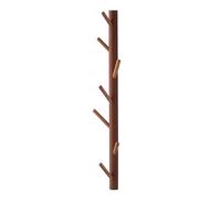 Creative Tree Branch Wall Coat Rack Wooden Hooks for Jackets Bags Hats Scarves Umbrellas Dog Leashes 7 Hook nizer (Color: B)