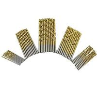 Creative Twisted Drill Bit Drill Blade 1mm, 1.5mm, 2mm, 2.5mm, 3mm Straight Shank Split Point High Speed ??Steel Set Of 50 Durable
