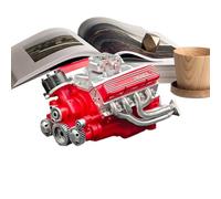 Creative V8 Resin Engine Model - Three Dimensional Miniature Engine for Office, Desk & Workshop Decoration - Detailed Engine Sculpture & Collectible Mechanics Gift for Car Fans