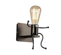Creative Vintage LED Wall Light Retro Industrial Style Black Iron E27 Base Indoor Art Deco Style for Bar Bedroom Kitchen Restaurant Cafe Hallway