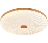 Creative Walnut Hallway Flush Mount Ceiling Light With Remote Nordic Round Cream Wind Bathroom Ceiling Lamp Japanese Style Wooden Balcony Pendant Light For Study Aisle Stairs