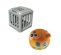 Creative Water Activity Toy Featuring Marine Animal, Puffer fish | Ideal for Home or Outdoor Use Vibrant Sea Creature; Educational Sea Animal and Dive Cage