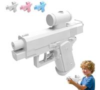 Creative Water Gun from Front and Back, Outdoor Water Battle Toy, Summer Pool Beach Party Games, High Capacity Splash Tool for Pool, Beach, Backyard Fun for Adults & Kids (White)