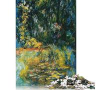 Creative 'water Lily Pond by Monet Paper 1000 Pieces Jigsaw Puzzle for Adults Rectangular Puzzle Brain Exercise Challenge Game 1000pcs (38x26cm)