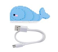 Creative Whale Designs USB2.0 Hubs With 2Type C +2USB Port For Connecting USB Device Flashes Drives Wide Compatibility USB Hub