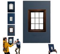 Creative Window Photography Props, Travel Photo Accessories for Landscapes, Portraits, Vacations, Take The World in a Frame for Travel Photography and Unique Perspective Photo Shots(C)