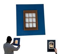 Creative Window Props, 2026 Portable Creative Window Frame Photography Prop, Unique Perspective Backdrop Tool for Landscape Portrait Vacation Shooting at Landmarks Lakeside Mountains (#6)