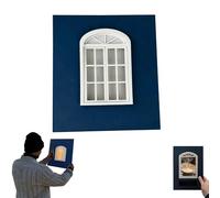 Creative Window Props, 2026 Portable Creative Window Frame Photography Prop, Unique Perspective Backdrop Tool for Landscape Portrait Vacation Shooting at Landmarks Lakeside Mountains (#4)