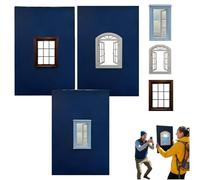 Creative Window Props, Lightweight Reusable Travel Photos Viewfinder, Versatile Photograph Catcher for Capturing Unique Perspectives, Shadow Backdrop Boards with Miniature Window Frame (mix)
