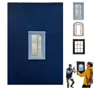 Creative Window Props, Lightweight Reusable Travel Photos Viewfinder, Versatile Photograph Catcher for Capturing Unique Perspectives, Shadow Backdrop Boards with Miniature Window Frame (#02)