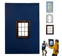 Creative Window Props, Lightweight Reusable Travel Photos Viewfinder, Versatile Photograph Catcher for Capturing Unique Perspectives, Shadow Backdrop Boards with Miniature Window Frame (#01)