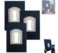 Creative Window Props, Portable Creative Window Frame Photography Props, Take The World in a Frame Unique Record Capture Stunning Photo, Fresh Perspective for Journey, Party, Landscape (3PC)