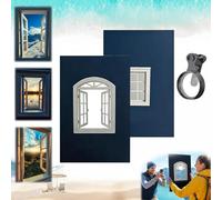 Creative window props-Portable Creatives Window Frame Photography Props, Outdoor Versatile Travel Photos Viewfinder, Unique Perspective Shot Tool For Journeys, Party, Landscape (2PCS-C)