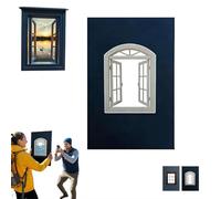 Creative Window Props, Window New Frame Travel Photo Prop, Portable Outdoor Windows New Frame Travel Photo Prop for Taking Photos at Mountaintops Lakesides and City Landmarks