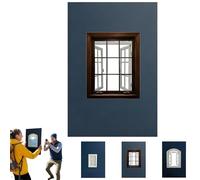 Creative Window Props, Window New Frame Travel Photo Prop, Portable Window Frame Photography Travel Photo Accessories for Landscapes Portraits Vacations, Capturing Unique Perspectives(B)
