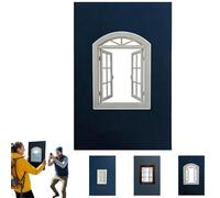 Creative Window Props, Window New Frame Travel Photo Prop, Portable Window Frame Photography Travel Photo Accessories for Landscapes Portraits Vacations, Capturing Unique Perspectives(A)