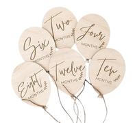 Creative Wooden Baby Monthly Milestones Signs Newborn Photography Props Set for Capturing Valuable Moment & Memories Newborn Photography Props