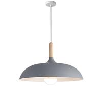 Creative Wooden Chandelier Suspended Design E27 Bulb Compatible Minimalist Nordic Style Versatile for Various Scenes Light Grey 15.7in Modern Home Décor