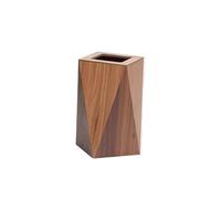 Creative Wooden Trash Can with Lid - Stylish Waste Bin for Home, Office & Hotel - Eco-Friendly Indoor Storage Solution for Paper & Trash Management