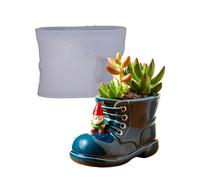 Creative Work Boot Silicone Mold for Resin Planter Pen Holder Cement Casting Craft Holiday Gifts Holiday Planter Mold
