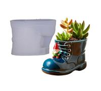 Creative Work Boots Silicone Mould for Resin Planter, Pen Holder, Cement Casting, Holiday Gifts, Resin Casting Pen Holder, Decorative Planter