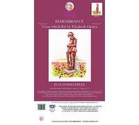 Creative World of Crafts Remembrance Counted Cross Stitch Kit - In Flanders Fields,31 x 18 x 1 cm