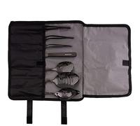 CREATIVECHEF 7 PCS Plating Tools Culinary Set Contains kitchen tweezers spatula Sauce plating spoon（Black）