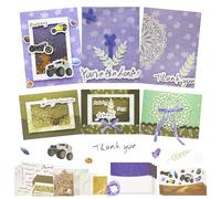 CREATIVETREES Card Making Kits Greeting Cards DIY Car Themed Thank You Cards with Envelopes, Includes Wedding Thank You Cards 9 Sets